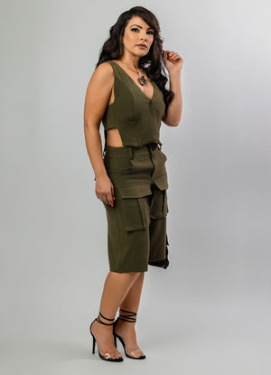 Zuryh Cargo Bermuda Shorts