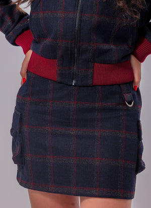 Aline wool Short Skirt