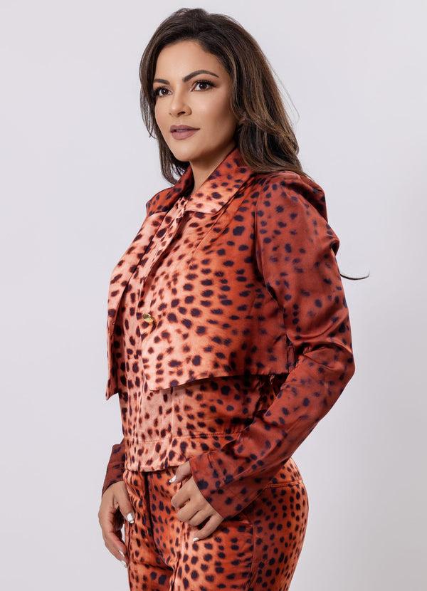 Animal Print Leopard Blazer