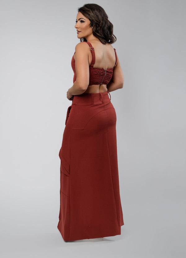 Clover Asymmetric Skirt