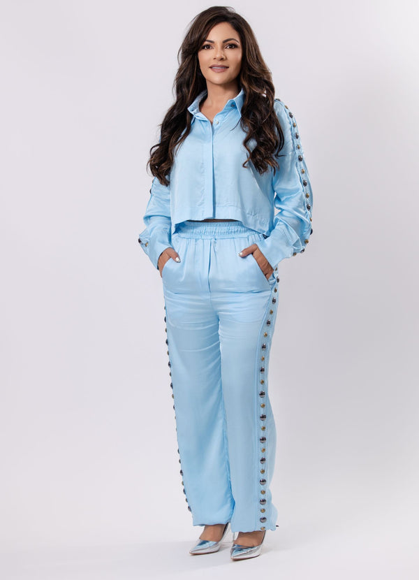 Comfy Pants with Hand Embroidery