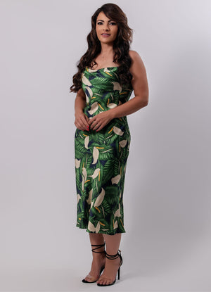 Dubai Drape Strap Dress