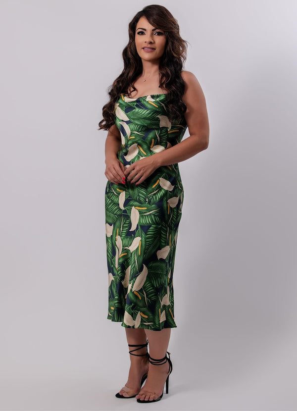 Dubai Drape Strap Dress