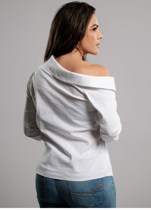 Asymmetric Long-Sleeves Shirt