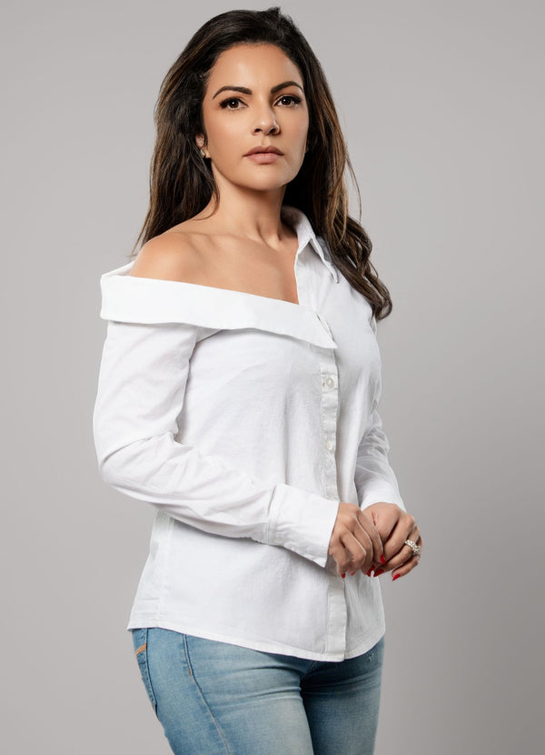 Asymmetric Long-Sleeves Shirt