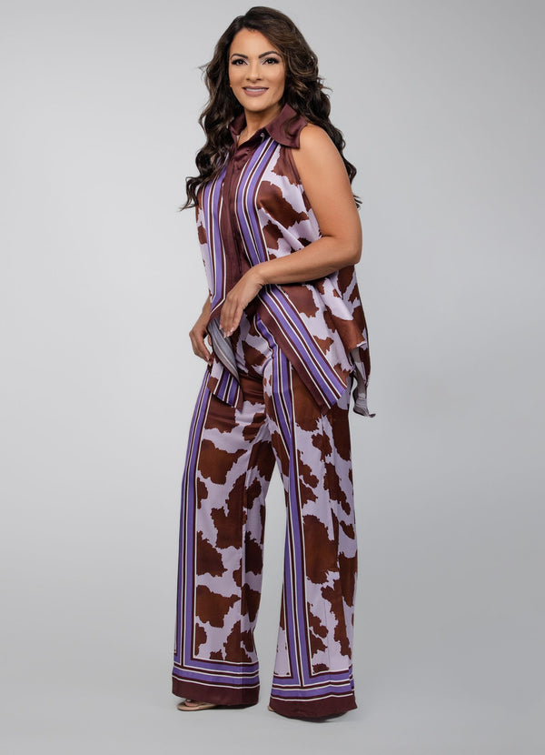 Longline Animal Print Shirt