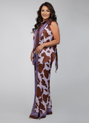 Longline Animal Print Shirt