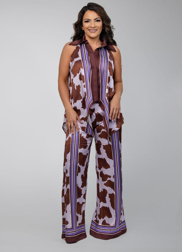 Longline Animal Print Shirt