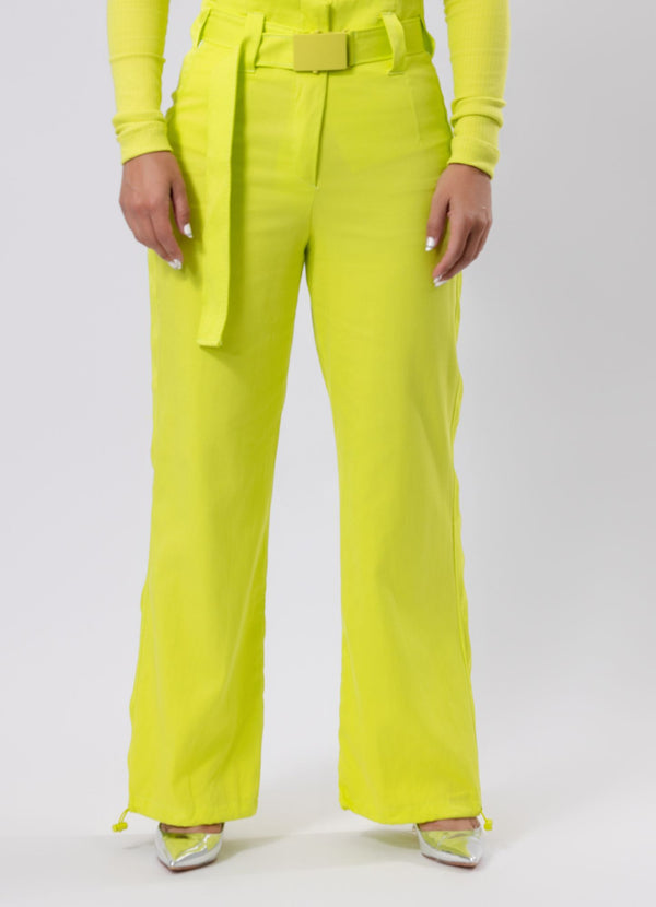 Open Pants with Belt