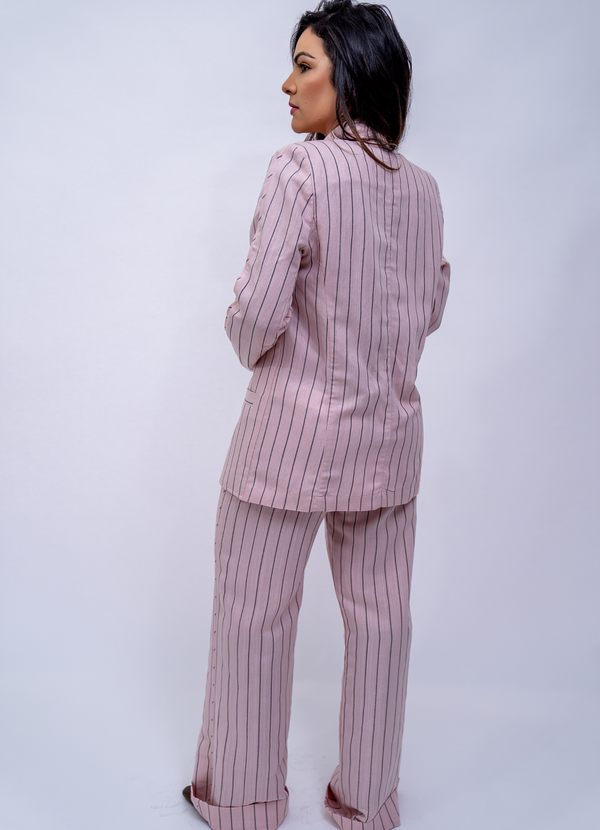 Pink Pinstripe Set