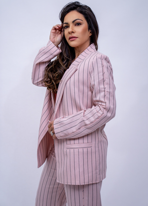 Pink Pinstripe Set