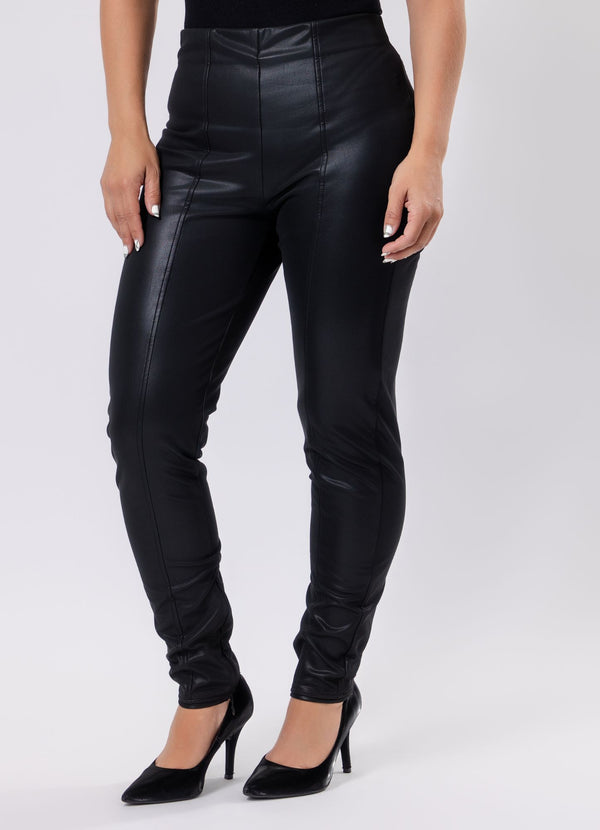Slim-Fit Pants with Panel Detailing