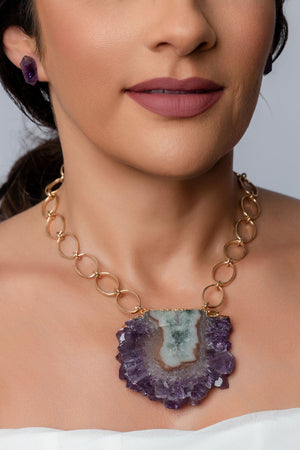 Large Stalactite Pendant Necklace