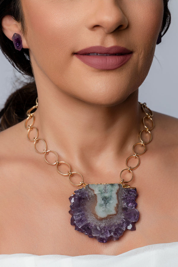 Large Stalactite Pendant Necklace