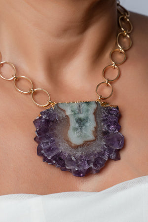 Large Stalactite Pendant Necklace