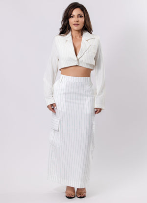 Tailored Blazer with Overlaid Detail