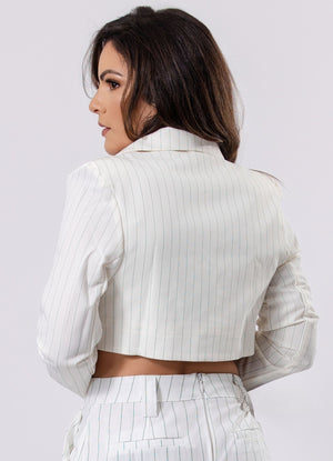 Tailored Blazer with Overlaid Detail