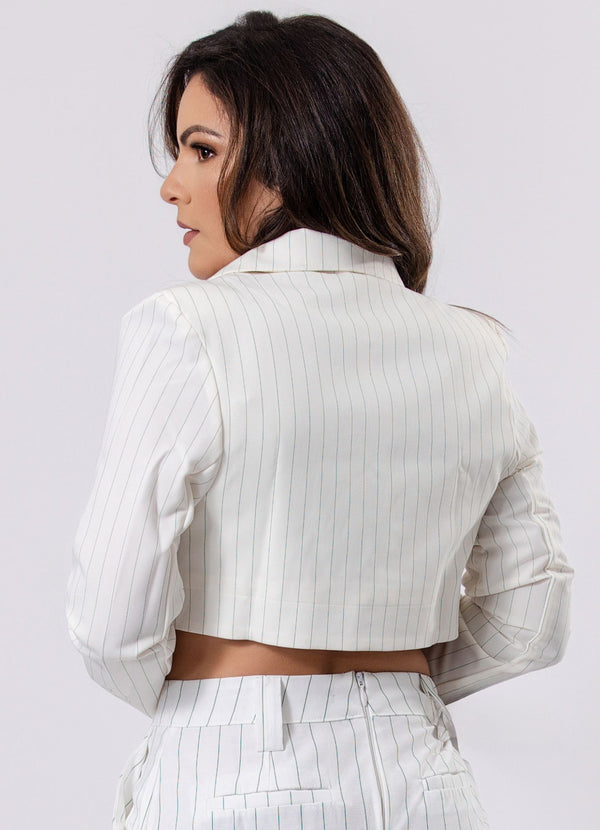 Tailored Blazer with Overlaid Detail