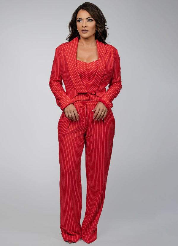 Cropped Blazer with Lapels