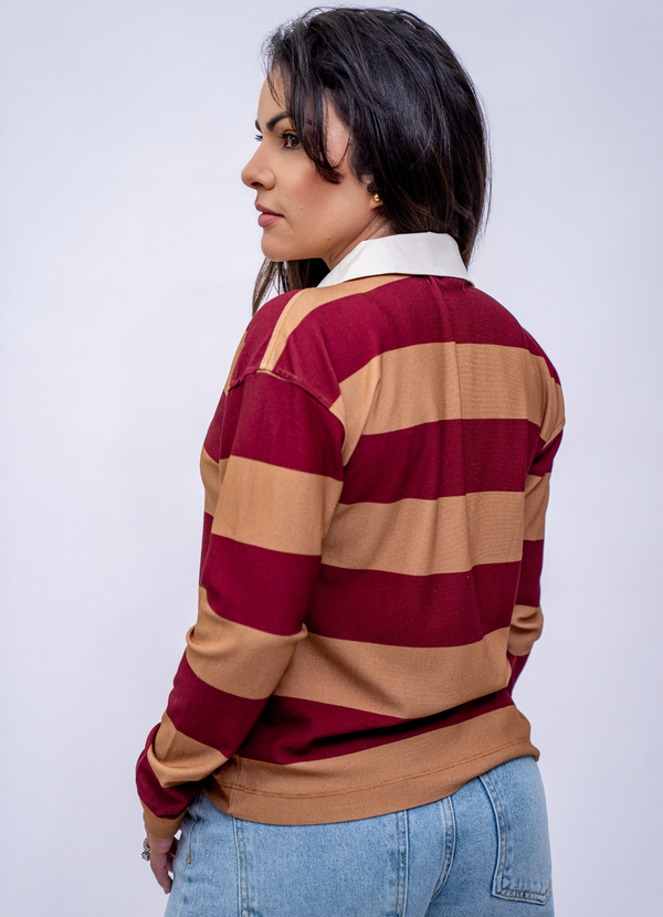 Rugby-Inspired long Sleeves Shirt