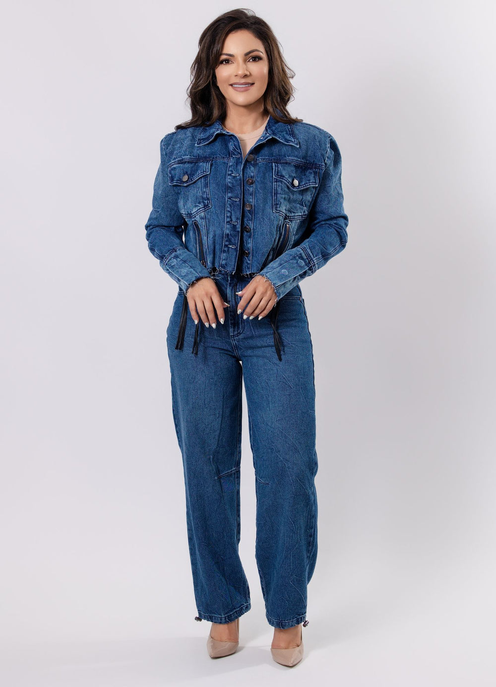 Alexa Denim Jogger Pants