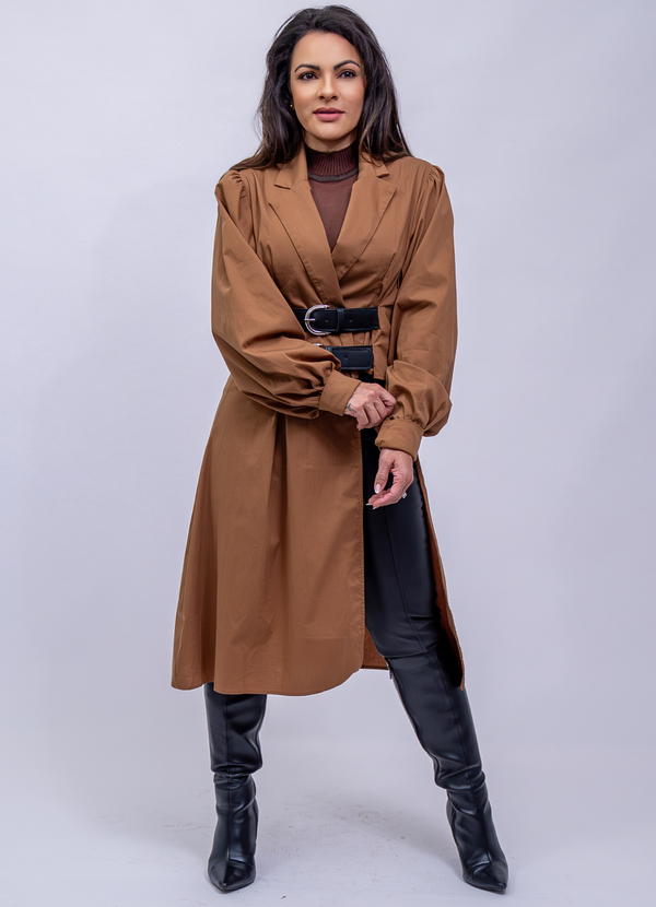 Double-Belt Trench Coat