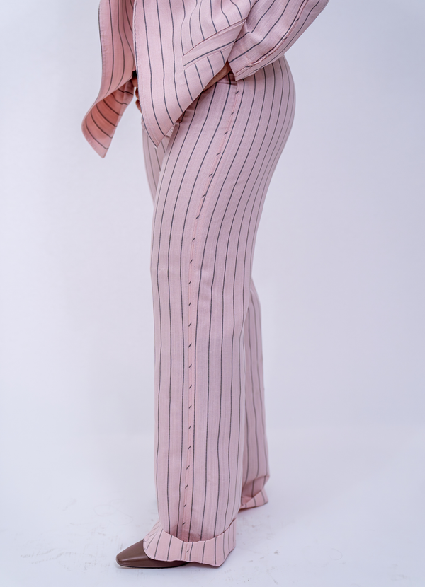Pink Pinstripe Set