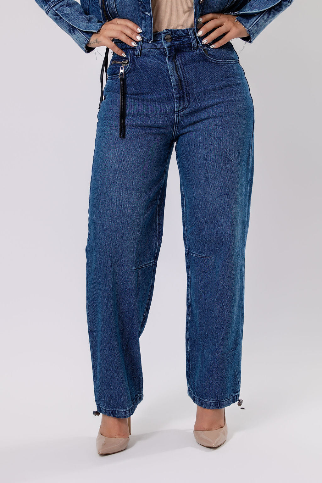 Alexa Denim Jogger Pants