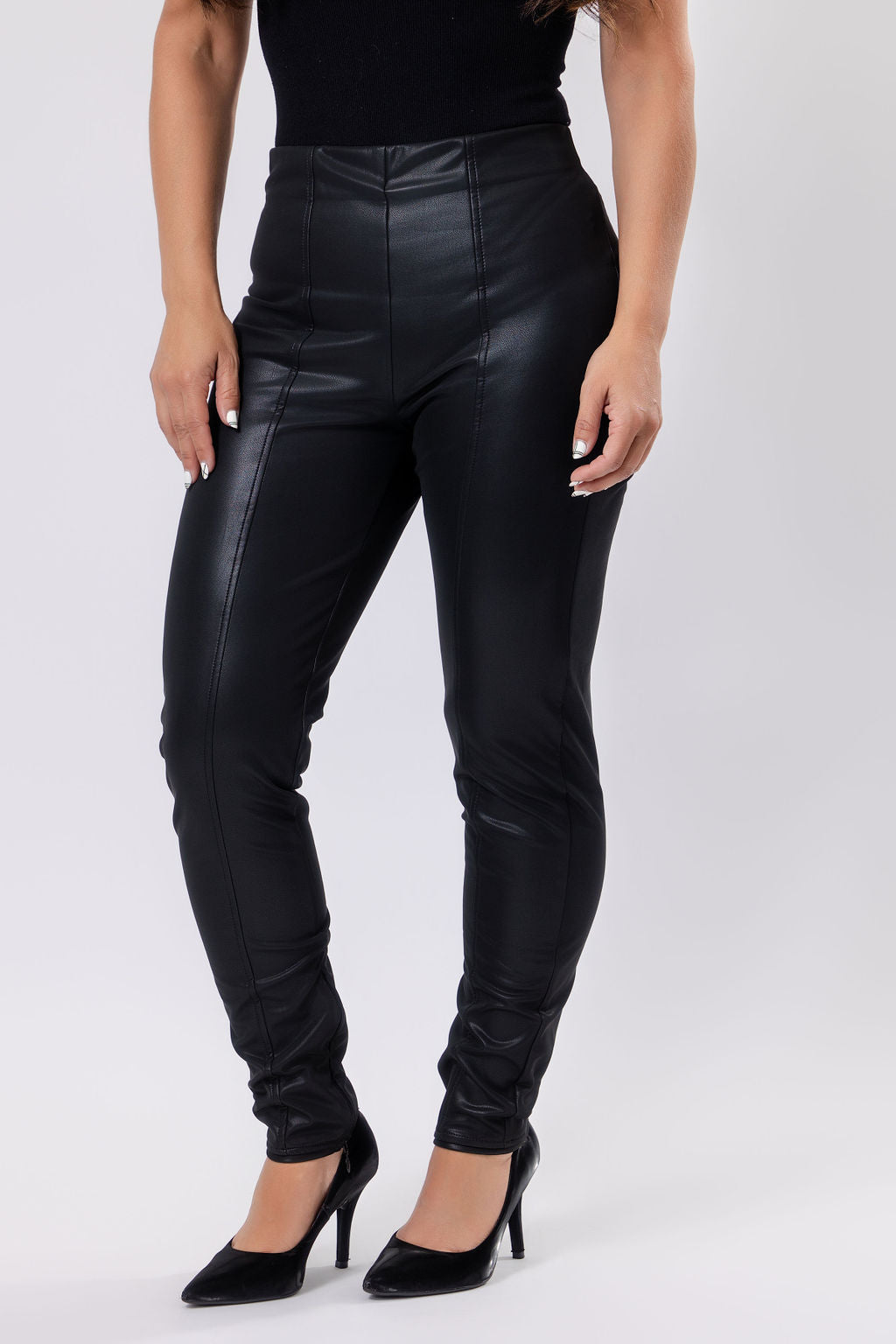 Slim-Fit Pants with Panel Detailing